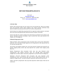 Pdf Metode Pengumpulan Data Hendryadi Hendryadi Academia Edu