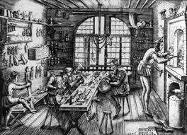 Goldsmith's Shop, 1576 by Etienne Delaune: Fine art print