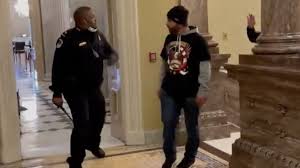 6 and diverting them from entering the senate chamber and. Capitol Police Officer Eugene Goodman Hailed As A Hero Bbc News