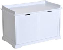 Amazon Com Pawhut 23 Wooden Covered Mess Free Cat Litter Box End Table Hideaway Cabinet With Storage White Pet S Cat Litter Box Stylish Cabinet Cat Litter