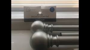 How To Install Decorative Curtain Rod Mainstay Walmart Decorative Curtain Rods Curtain Decor Curtain Rods