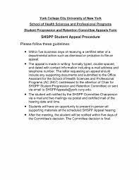 Shspp Student Appeal Form — York College / Cuny