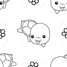 Get free printable coloring pages for kids. Seamless Pattern Black And White Cute Hand Drawn Turtle Doodle Coloring Pages Print Royalty Free Cliparts Vectors And Stock Illustration Image 145869911