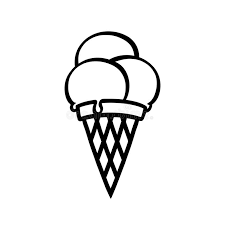 Ice cream cone icon outline filled. Ice Cream Cone Outline Illustration Stock Illustration Illustration Of White Creamy 109505093