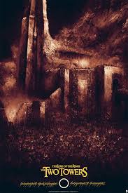 Tolkien's the lord of the rings. The Lord Of The Rings The Two Towers By Karl Fitzgerald Home Of The Alternative Movie Poster Amp