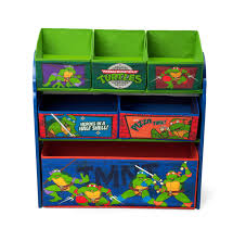 Nickelodeon Ninja Turtles Multi Bin Toy Organizer Storage Kids Room Toy Organization Kids Bedroom Furniture