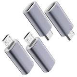 Amazon.com: JXMOX USB C to Micro USB Adapter, (4-Pack) Type C ...