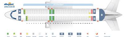 Precise Airbus A320 100 200 Seat Chart Frontier Airlines