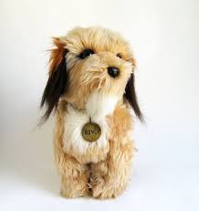 Vintage Large Benji Dog Stuffed Animal With Original Brush By Etsy Antique Teddy Bears Dog Stuffed Animal Pet Dogs