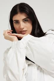 Langes Blusenkleid JADE weiß I TWELVE by Britta Becker