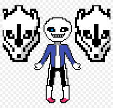 Fnaf & undertale crossover skydoesminecraft my favorite undertale characters as neko the marionette and mangle creeper nightmare foxy alison ginger's first request bonnie (fnaf 1) request? Sans Undertale Pixel Gaster Blaster Clipart 2455969 Pikpng