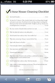 2 hour house cleaning checklist responsibility chart