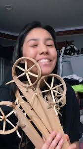 I didn't make the actual stick, but they were gifted to my family to s...