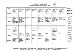 View questions in all grades. Grade 3b Weekly Planner English Language Linguistics