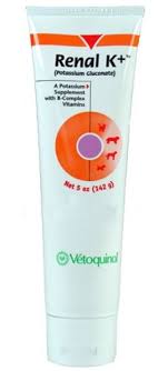 Vetoquinol Renal K Potassium Gluconate Potassium Supplement Gel For Dogs And Cats 5oz