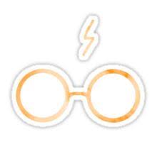 Stickers Computer Sticker Harry Potter Glasses Red Bubble Stickers
