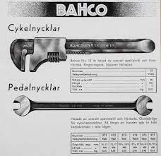 Skiftnyckeln Verktyg For Cykelreparatorer Vintage Tools Bicycle Tools Bahco