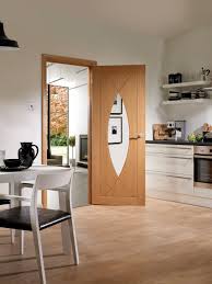Pfgopes30 Internal Oak Pre Finished Pesaro With Clear Glass Internal Glass Doors Internal Glazed Doors Oak Doors