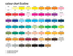 38 matter of fact ecoline color chart