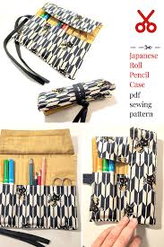 Roll Up Pencil Case In 2 Sizes Sewing Pattern B Etha Bags In 2020 Pencil Case Sewing Pencil Case Pattern Diy Pencil Case