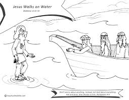 Peter walks on the water jesus teaches from boat. Jesus Walks On Water Teach Us The Bible