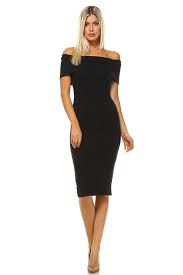 Off Shoulder Bodycon Dress Fashion Clothing Shoes Accessories Womensclothing Dresses Ad Ebay Link Bodycon Dress Midi Dress Bodycon Black Cocktail Dress
