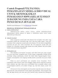 Kondisi pembelajaran pendidikan agama islam. Contoh Proposal Ptk Pai Sma