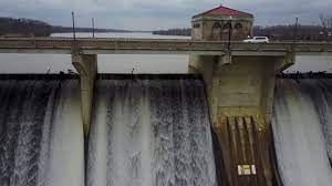 Another picture of the water flowing over o'shaughnessy dam in dublin, ohio, because i was fascinated by the texture of it. O Shaughnessy Dam Spillway In Shawnee Hills Ohio Youtube
