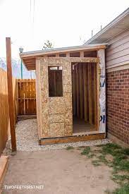 Used to see sheds with these over hangs. Build A Lean To Roof For A Shed