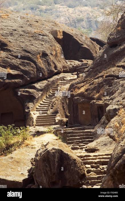 Buddhist ; Kanheri caves ; Sanjay Gandhi national park ; Borivali ; Bombay now Mumbai ; Maharashtra ; India Stock Photo - Alamy