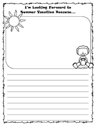Ask the children to draw their favourite summer moment or write a small story. Summer Writing Paper End Of Year By Miss Zees Activities Tpt