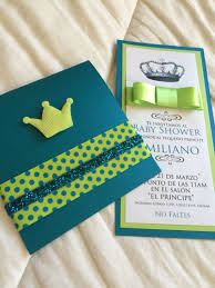 Babyshower Invitaciones Corona Azulconverde Baby Shower Invitaciones Salones