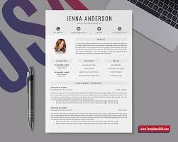 The blue column to the left uses two different shades and the right side nicely picks out the blue in the titles. Professional Resume Template Ms Word Resume Format Curriculum Vitae Simple And Clean Cv Template Design 1 3 Page Editable Resume Unique Resume Editable Resume Instant Download Templatesusa Com