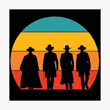 Tombstone movie silhouette