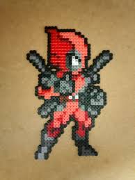 Deadpool X Men Perler Beads Pixel Art Grid Perler Bead Art Pixel Art