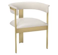 Darcy Dining Chair Cream By Interlude Home Leather Dining Room Chairs Scandinavian Dining Chairs Most Comfortable Office Chair