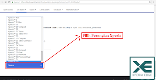 Cara mudah unlock bootloader (ubl) sony xperia via flashtool · pilih service . Easiest Way To Unlock Bootloader All Sony Xperia Devices Included Docomo Au And Softbank Version Xperia Edge