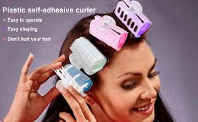 Zuzer 12 x Self-Adhesive Hair Rollers for Women Men and Children (Pink +  Blue + Purple + Green) : Amazon.de: Beauty