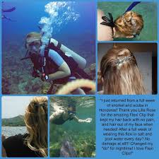 Scuba Diving A Flexi Can Handle That Rose Hair Hair Sticks Hair Clips