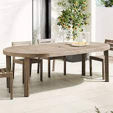 Extendable kitchen & dining room sets : Portside Outdoor Round Expandable Dining Table