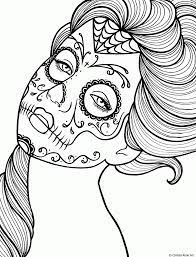 Sugar skull and roses 2 calavera. Sugar Skull Coloring Pages Download Coloring Home