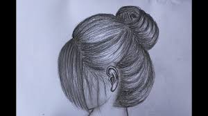 A Girl Hair Design Drawing Tricks Pencil Sketch Hair Designs Designs To Draw Drawing Tips