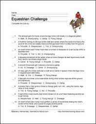 Horse trivia questions answer printable quiz. 27 Quiz Sheets Ideas Horse Lessons Horse Camp Riding Lessons