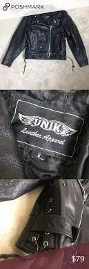 Unik Leather Apparel Motorcycle Jacket Coat Great Condition See All Photos Genuine Leather Liner Can Be Removed Cl1sd5 Leather Women Shopping Jackets