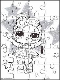 Dibujo de un lol para pintar colorear o imprimir. Puzzles Recortables Para Imprimir Para Ninos L O L Surprise 8 Rompecabezas Para Imprimir Recortables Para Imprimir Halloween Para Colorear