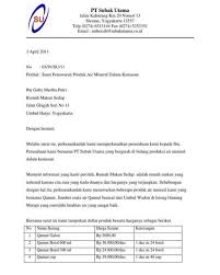 Spesialis ac room (air conditioner), lemari es, mesin cuci, dll. 10 Contoh Surat Penawaran Harga Barang Yang Direkomendasikan