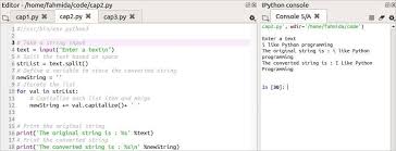 To understand how this regex in python works, we begin with a simple python regex example of a split the expression w+ and \w will match the words starting with letter 'g' and thereafter the python re.search() function returns a match object when the pattern is found and null if the pattern. How To Capitalize The First Letter Of A String With Python And Other Uses Of Capitalize Function Linux Hint