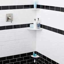 Create a calm and consistent ambiance in your bathroom space. Metro Retrofit 10 Corner Shelf Available In 7 Colors Questech