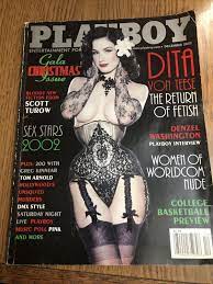 Playboy Magazine DECEMBER 2002-DITA VON TEESE-THE RETURN OF FETISH  w/centerfold | eBay