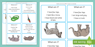 You can create your own room or join one. What Am I Wild Animals Guessing Game Cards Teacher Made